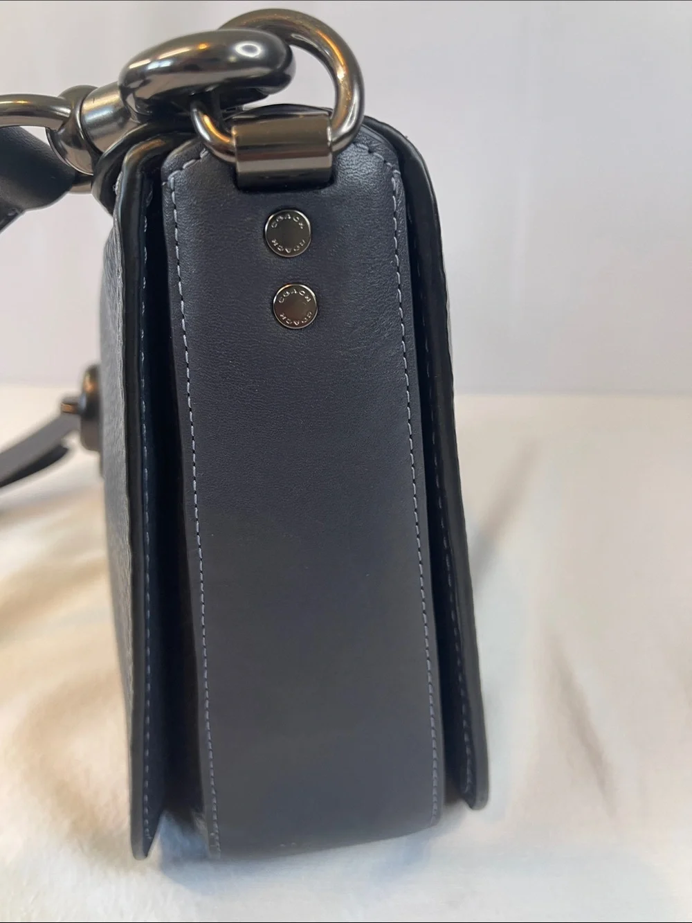 Coach B1873-29220 1941 Page 27 Glovetanned Pebble Leather Crossbody Navy